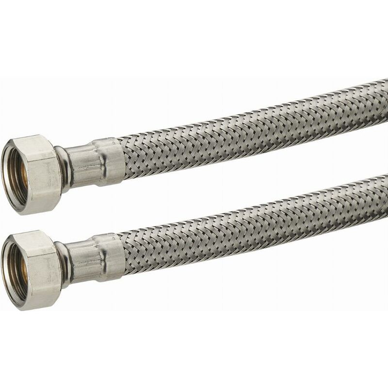 Noyon&thiebault - Edelstahl-Sanitärschlauch weiblich F3/8 (12x17) l 300 mm - DN8 - 2042-30PLL1