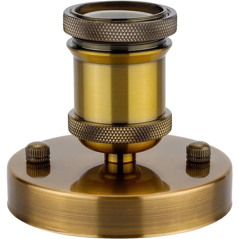 Edison E27 Lampenfassung, Vintage-Adapter, Retro-Sockel, Keramik, kabellos, Kronleuchter innen, 1 Packung, Vintage-Messing