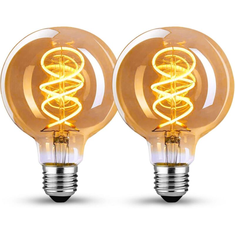 Shmshng - Edison Vintage Glühbirne E27, E27 led Vintage Dimmbar 4W Retro led Lampe Warmweiß 2200K Edison Glühbirne E27 Vintage Ideal für Nostalgie