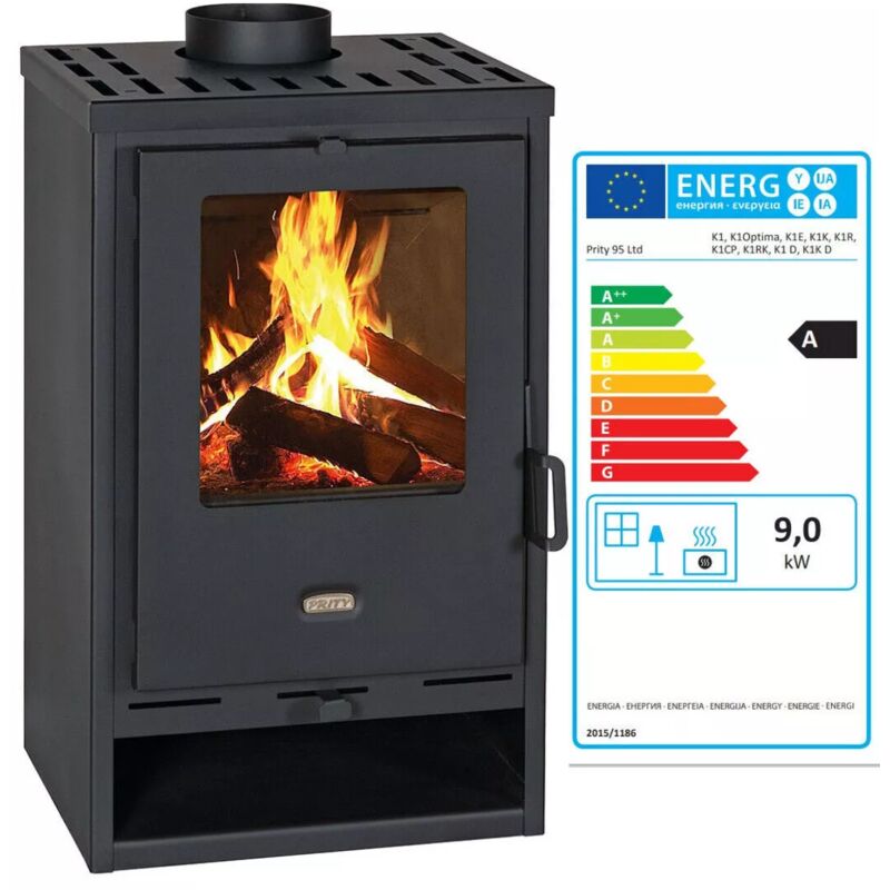 Eek a - Kaminofen Prity K1 d - dauerbrandfähig - 9kW