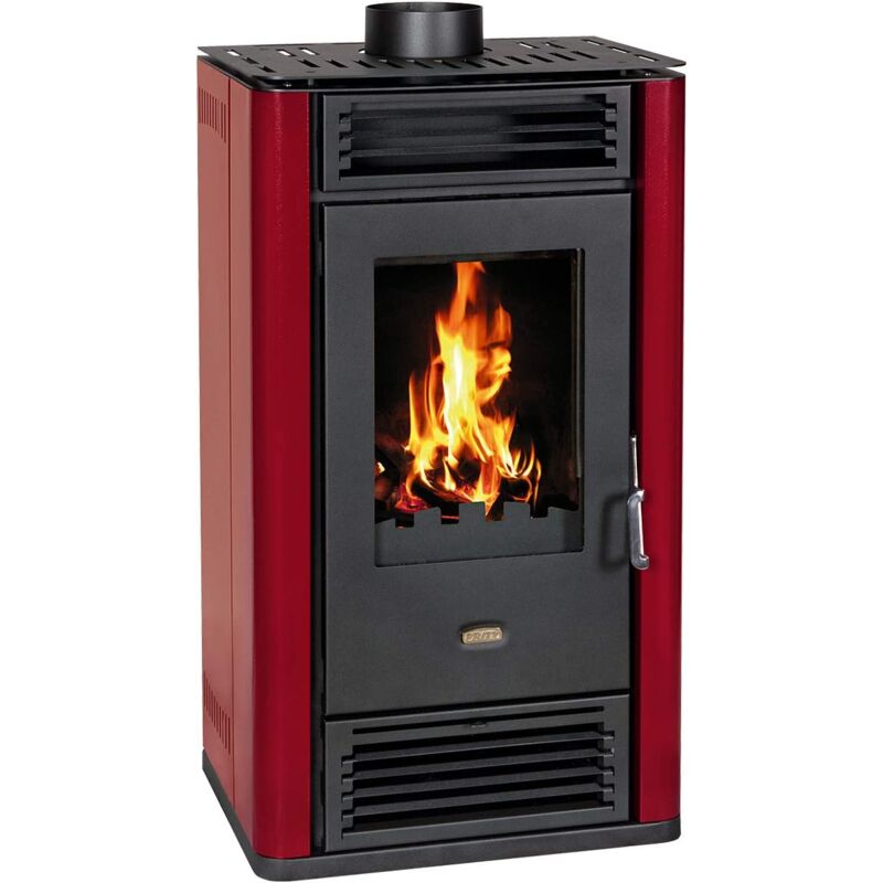 Prity - eek a+ Kaminofen K3 gt Bordeaux, dauerbrandfähig – 8,1kW