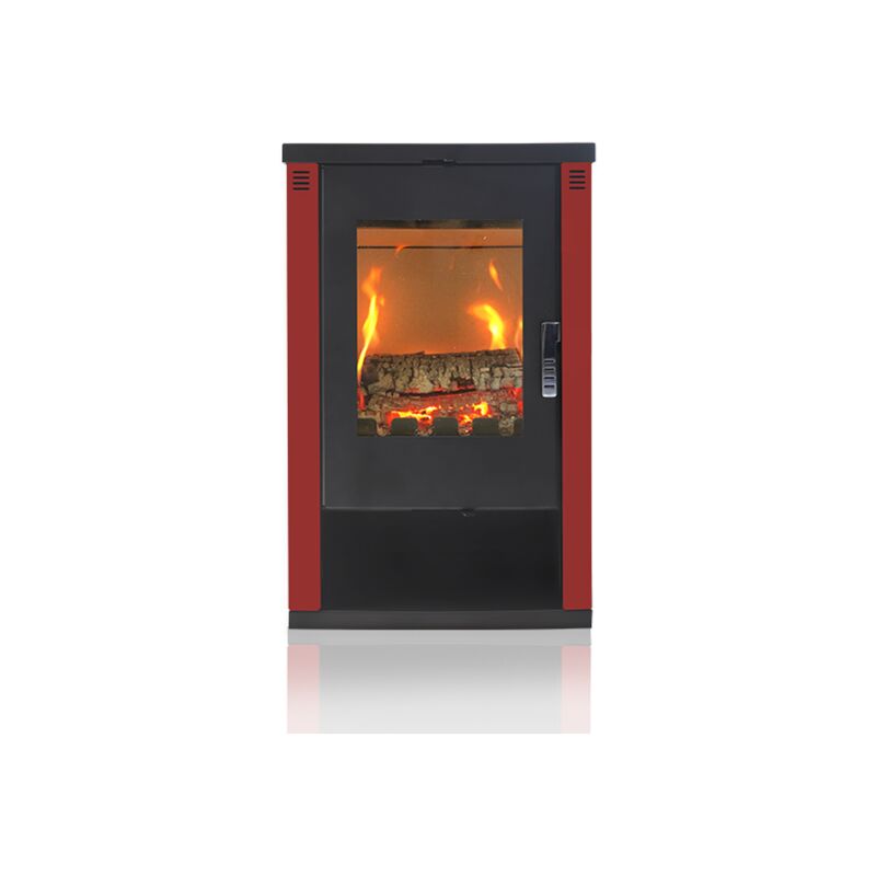 Verso - eek a+ Kaminofen Lheia 7,5 kW Burgundy