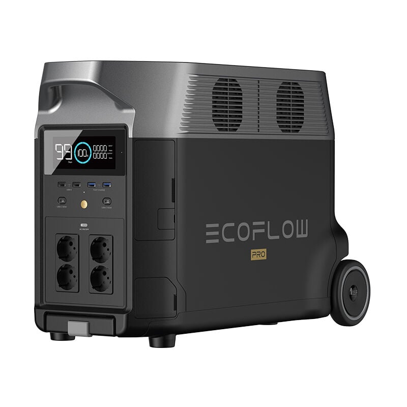 Ef Ecoflow delta pro tragbarer Stromgenerator, erweiterbarer Akku, für den Haushalt, 3,6 kWh–25 kWh, große AC-Ausgangsleistung von 3600 w, Ersatz,