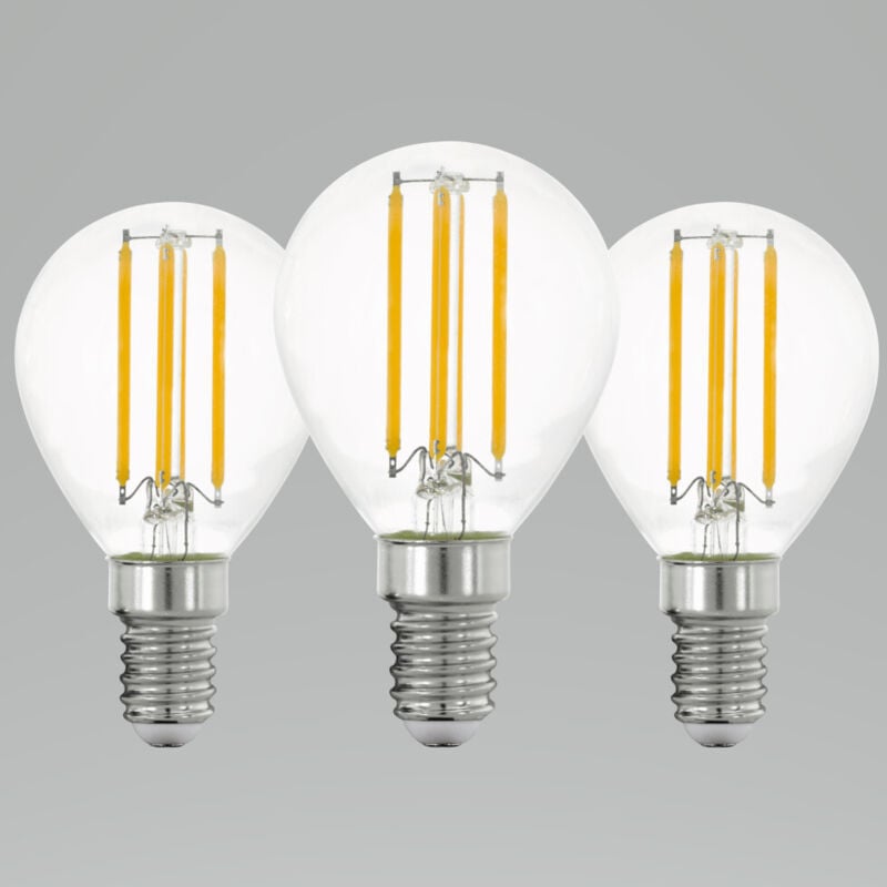 Led Leuchtmittel E14 7W, 806 lm, 3000K, warmweiß, klar, 3er Set Leuchtmittel - Eglo