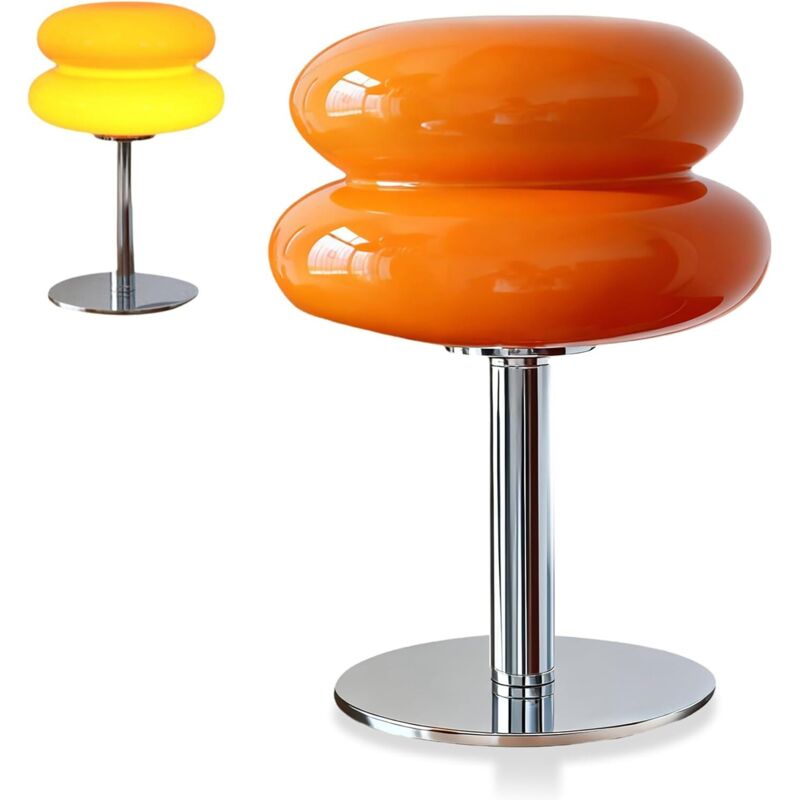 Eiertarte Tischlampe, USB -energieeffiziente Pilzlampe Desk Nachtlicht für Schlafzimmer im Wohnzimmer Schlafzimmer Kinderzimmer (Orange)