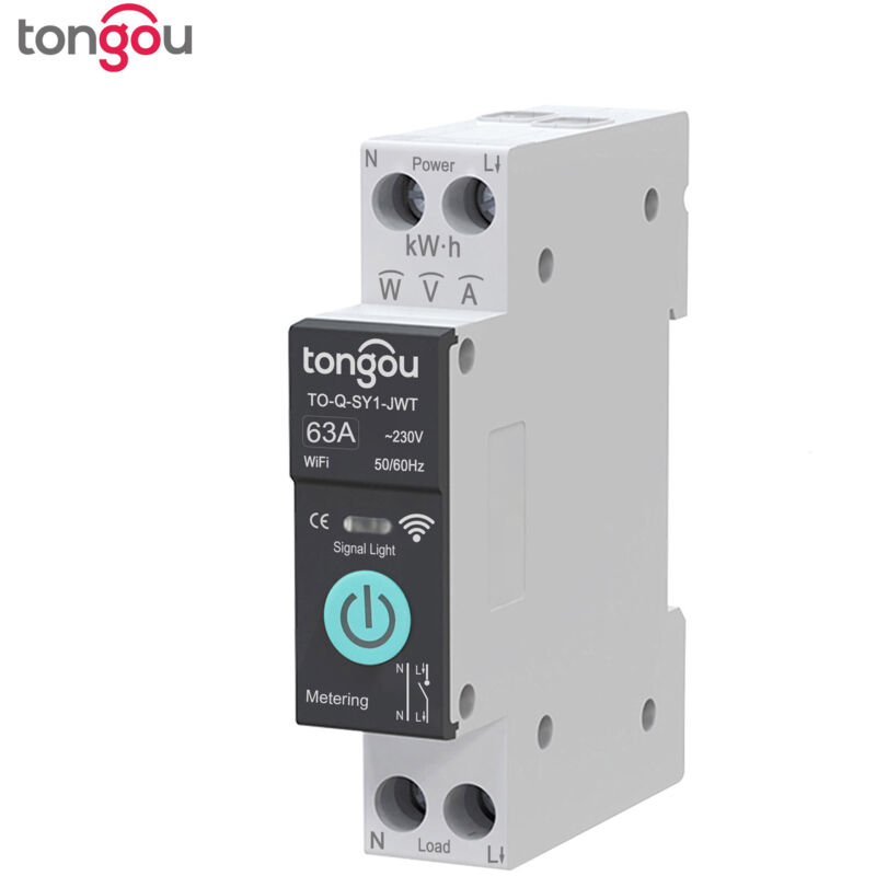 Ein TUYA WiFi Smart Switch, kabellose Fernbedienung, mobile Fernbedienung, Zähltimer, Smart Home mit Messung, Tuya, Smart Life