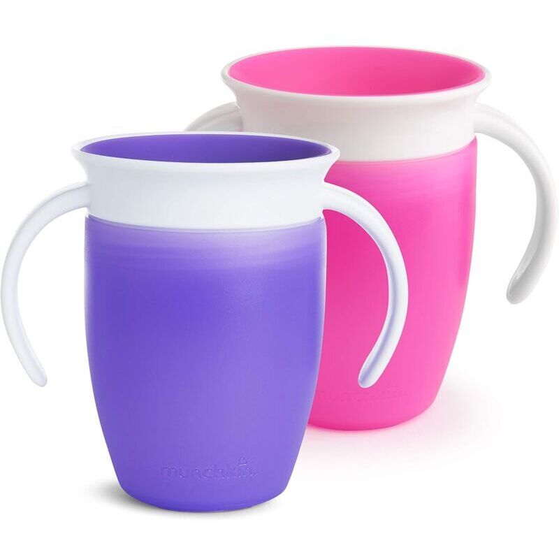 Rosemary - Eine rosa Tasse, eine lila Tasse – Miracle 360 Learning Cup, Pink/Lila, 2er-Set