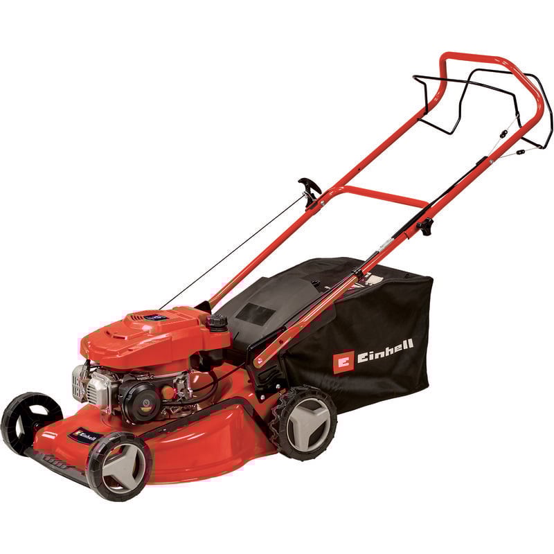 Einhell - Benzin-Rasenmäher gc-pm 46/5 s (2 kW, bis 1.400 m², 1 Zylinder, 4-Takt-Motor, abschaltbarer Hinterradantrieb, 9-stufige zentrale
