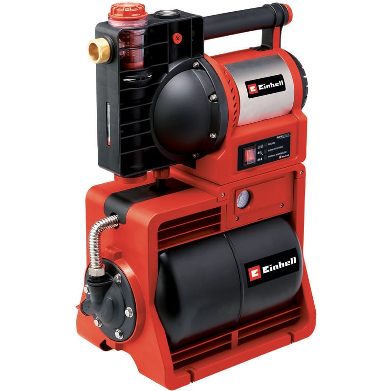 Einhell - Hauswasserwerk ge-ww 1246 n fs (1.200 Watt, 4600 L/h max. Fördermenge, Flow-Sensor inkl. LED-Anzeige, Schmutz-/Saug-/ Wasserfüllanzeige,