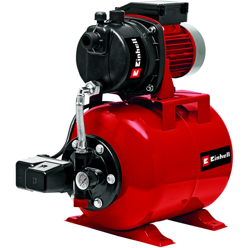 Einhell Hauswasserwerk GC-WW 6538 (650 W, 3,6 bar Druck, 3.800 l/h Förderleistung, integrierter Druckschalter, Manometer, 20l Behälter)