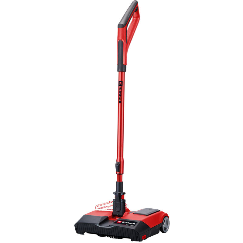 Einhell - Akku-Besen te-fs 18 Li-Solo Power X-Change (18 v, 250 mm breite Kehrwalze, Reinigungslippe, Teleskopstiel, beutellos, LED-Licht, inkl.