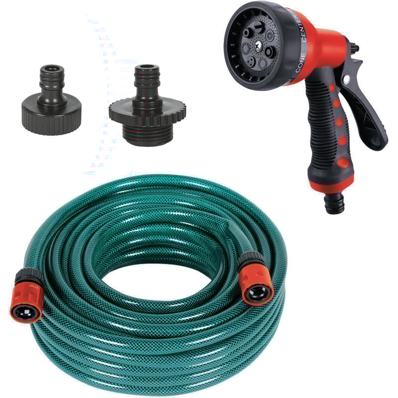Original Einhell Zubehör-Set Druckseite (ofp) (Pumpen-Zubehör, druckseitiges Zubehör-Set, inkl. Gartenschlauch, 2x Adapter, Gartenbrause)