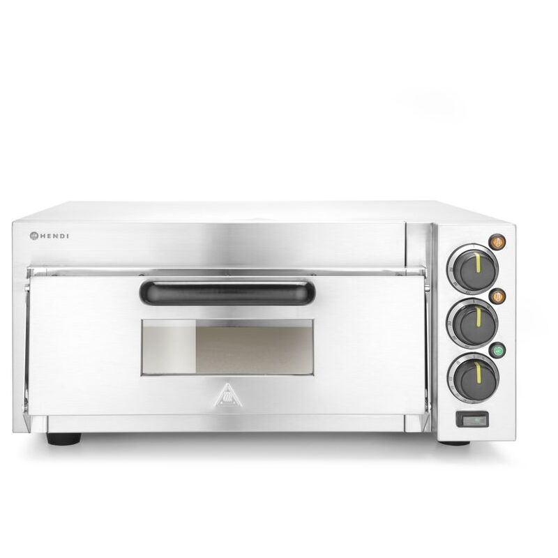 Hendi - Pizzaofen kompakt, Silber, 230V/2000W, 580x560x(H)275mm
