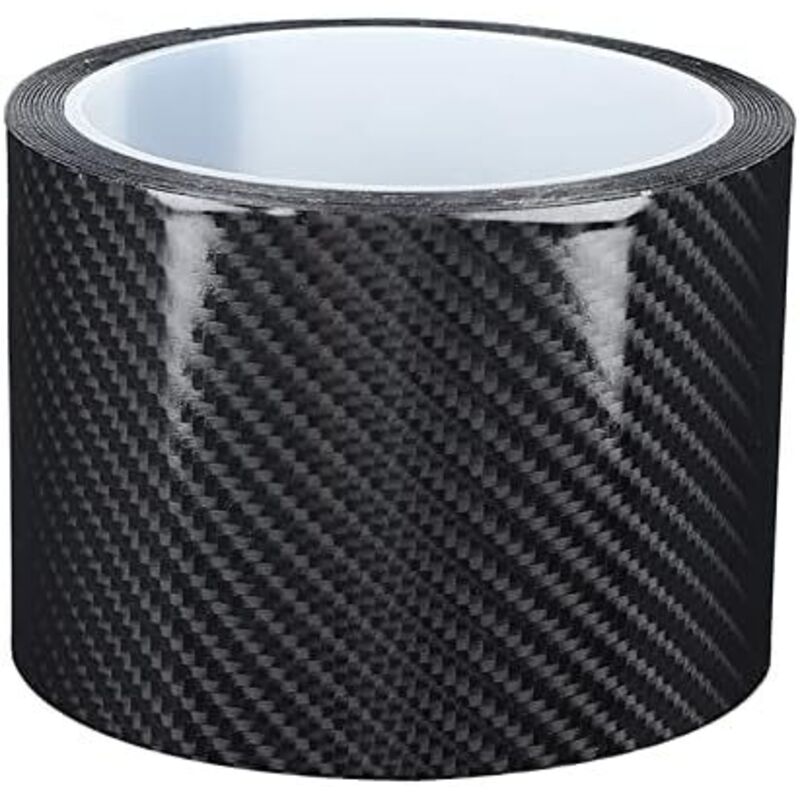Einstiegsleisten für Autos, Kohlefaserband für Autos, Kohlefaser-Schutzfolie für Autotüren, kratzfester Aufkleber (7 cm x 3 m)