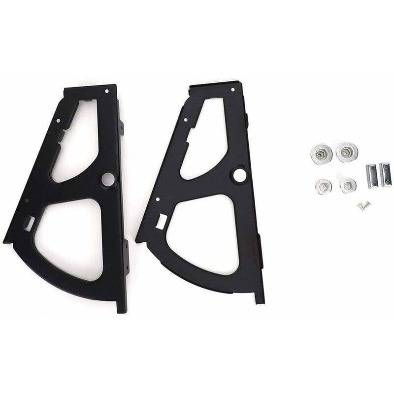 SNQ - Einstöckiger Schuhschrank mit Klapprahmen, Scharniere für Schubladen, Schwarz für Schuhschrank mit Montagezubehör