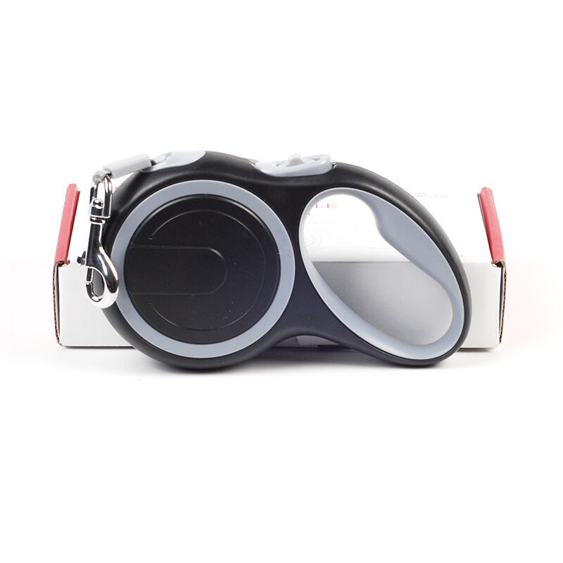 Gabrielle - Einziehbare Hundeleine, 8 Meter, flexibel für Training und Spaziergänge (Grau, 8 m)