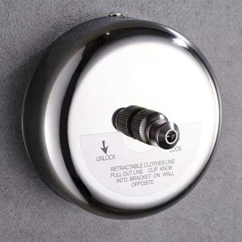 Einziehbare Wäscheleine für den Innen- und Außenbereich, wandmontierter Wäschetrockner für den Innenbereich, 2,8 m lange Wäscheleine für Wohnung,