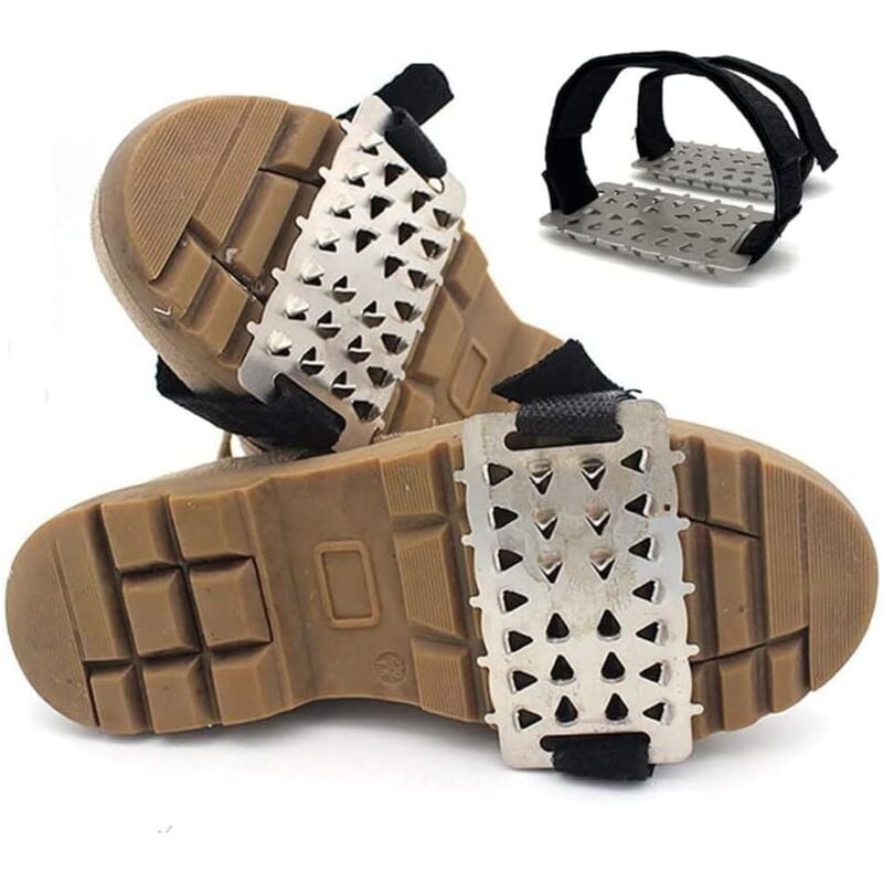EIS-Steigeisen, rutschfeste EIS-Traktionsstollen, 26 Spikes, Eisstollen, Schuhe, Stiefel, Griffe Outdoor-Walking auf Schnee und EIS, Wandern,