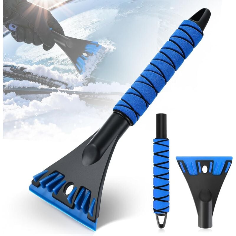 Eiskratzer für Autos, Scheibenkratzer für Autos, Winterschnee, weicher, ergonomischer Scheibenkratzer für Autos, weicher, ergonomischer Griff für