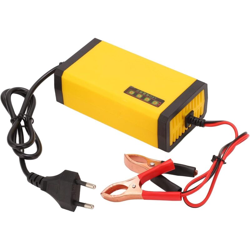Ej.life - 12-V-Autobatterieladegerät, multifunktional, intelligent, LCD-Display, Wartung der Autobatterie, 220 v