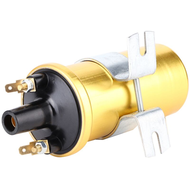 12 Volt Zündspule Auto, Hochleistungs-Zündspule ohne Vorschaltgerät für lucas 12-V-Sportzündspule DLB105 für Den Innenbereich - Ej.life