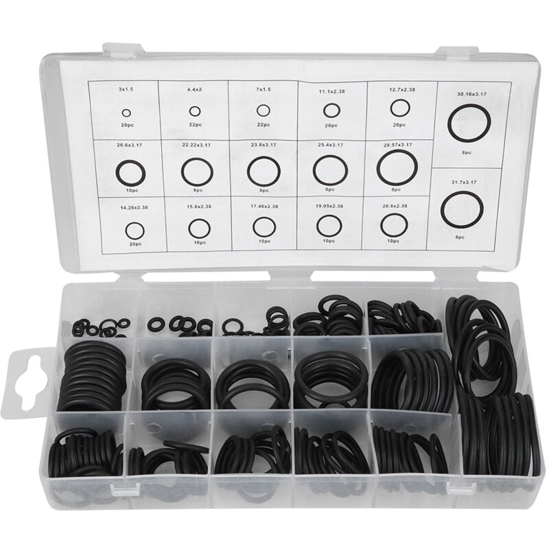 Ej.life - 22 Stück O-Ring mit hoher Temperaturbeständigkeit, Gummi-O-Ring mit hoher Druckbeständigkeit, O-Ring-Abdichtung für Baumaschinen für Luft