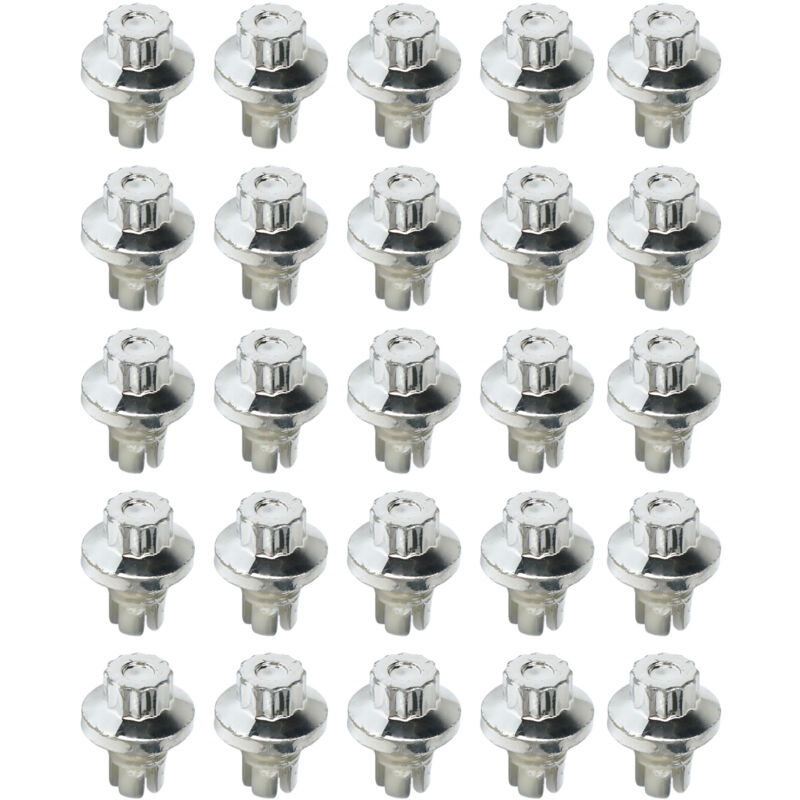 25 Stück Felgennieten Lippenmuttern für Felgen der ah Ds-Serie, Kopfschrauben, Bolzen, Reifen - Ej.life