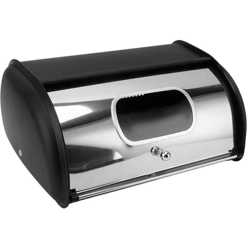 Ej.life - Asixxsix Brotkasten für Küchenarbeitsplatte, modernes Design Eisen Brotkasten mit kleinem Fenster, große Kapazität Brot