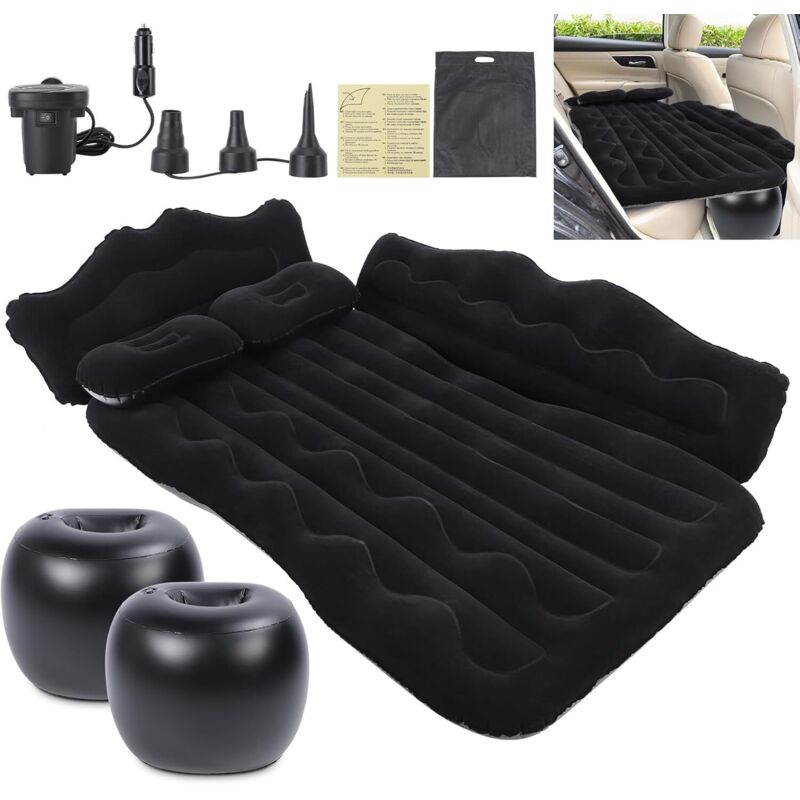 Auto-Luftmatratze, Aufblasbares Bett für die Rückbank, SUV-Luftmatratze mit Luftpumpe und Kissen für Reisen, Camping, Outdoor-Aktivitäten - Ej.life