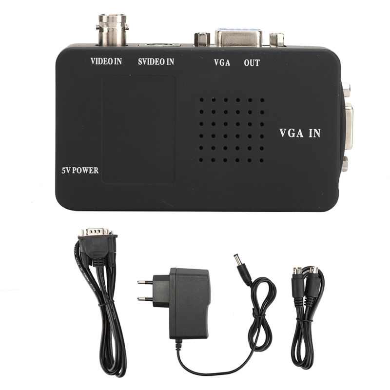 Ej.life - BNC-auf-VGA-HD-Konverter-Adapter, Hohe Auflösung 1920 x 1080, Unterstützt pal NTSC-Signale