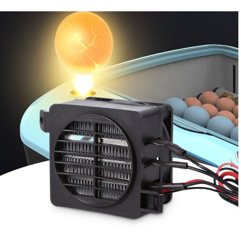 Ej.life - Gugxiom 100W 12V ptc Auto-Luft-Heizung, Mini tragbare Heizung mit automatischer Energiespar-Thermostat-Funktion für Auto kleinen Raum Büro