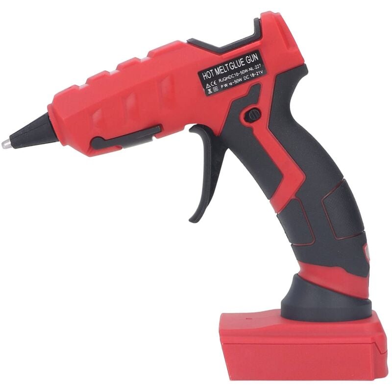 Ej.Life Hot Melt Glue Gun, ABS Schnelle Heizung Schnurlose Hot Melt Glue Gun 10-50W für Heimwerkerreparaturen