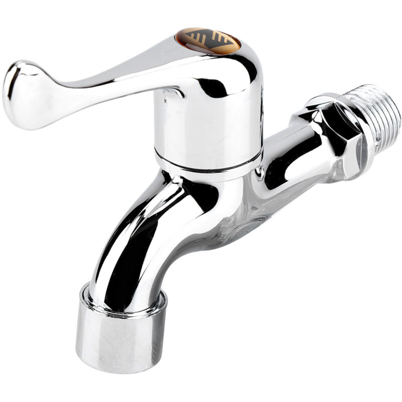 Ej.Life Kaltwasserhahn Waschbecken Becken Wasserhahn ABS Waschmaschine Wasserhahn Professionelle Einzeln uf Becken Wasserhahn für Badezimmer Küche(1)