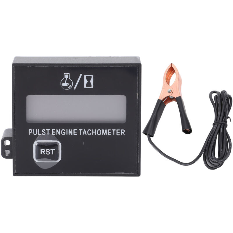 Kleiner digitaler Motordrehzahlmesser mit Clip, wasserdicht, induktiv, für Kettensäge, Motorrad, Golfwagen, Gokart, atv, Yacht - Ej.life