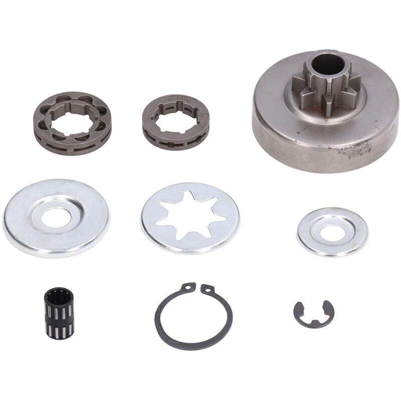 Kupplungssägeblatt für Kettensäge, 119 0007 1003 Standard Kupplungskonstruktion für Kettensäge Trommel 9 Stk. Bügeleisen für Stihl 038 MS380 MS381