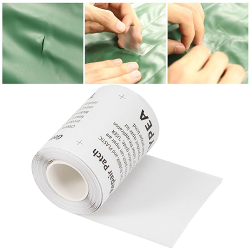 Ej.life - Luftbett Reparaturset, Transparent Schlauchboot Reparatur Patch Tape Reparaturflicken Selbstklebende Luftmatratze Flickzeug Aufkleber,