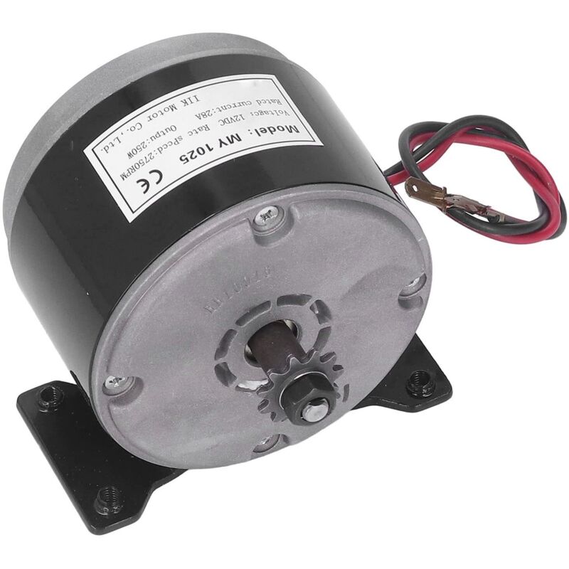 MY1025 12V 250W Gebürsteter DC-Motor Aluminium-Hochleistungs-Hochgeschwindigkeits-Elektromotor für Elektroroller - Ej.life