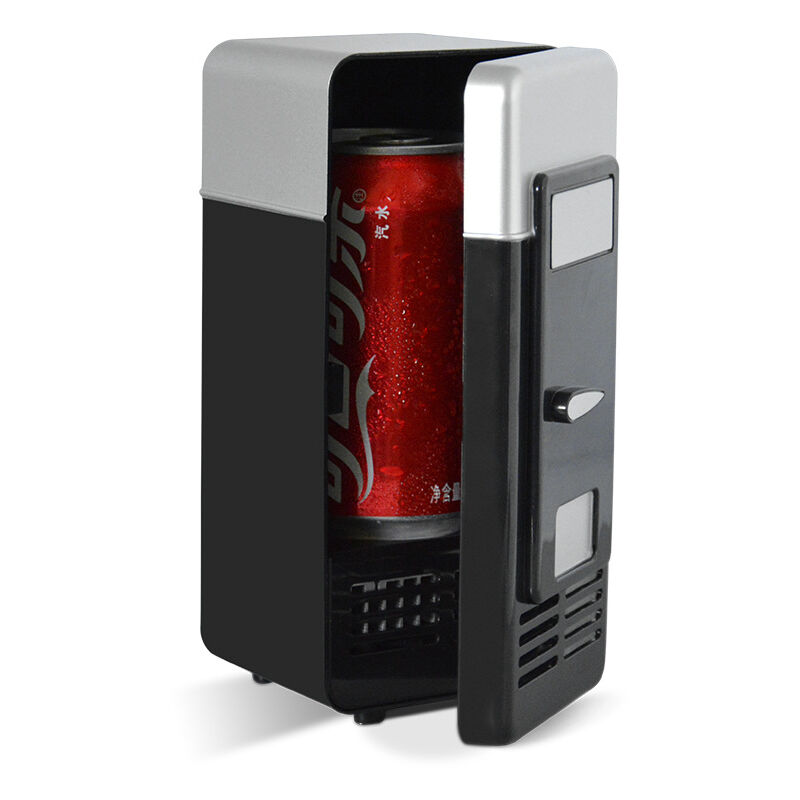 Ej.life - r Schlafzimmer Vorne Leer, USB-Kühlschrank, Kleiner Kühlschrank füR das Büro, Tragbarer Kühlschrank füR Dosen-LED-Mini-USB-Kühlschrank,