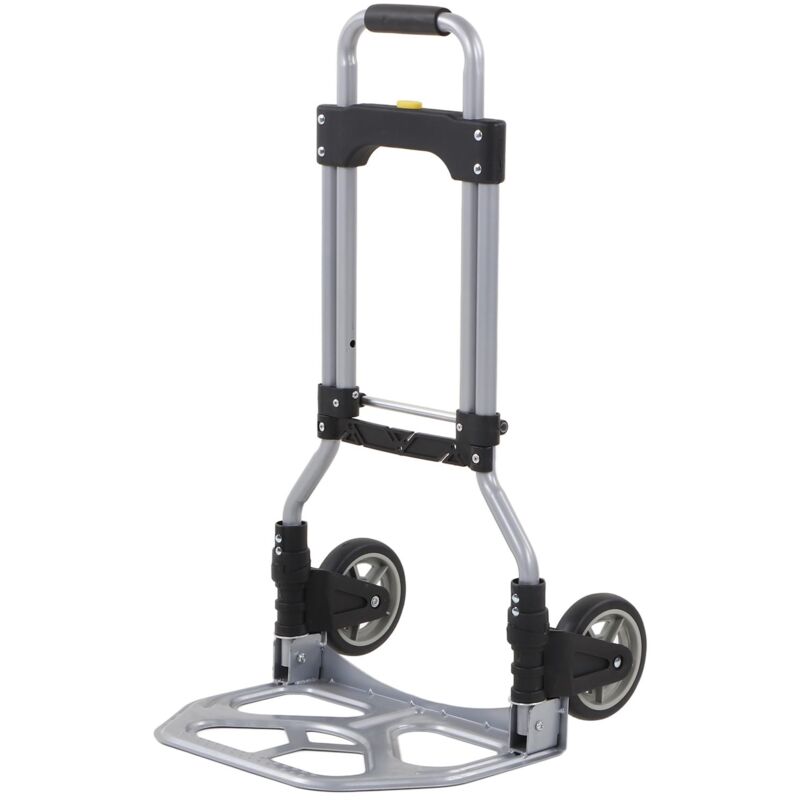 Ej.Life Sackkarre Klappbar, Transportkarre Handkarre mit Teleskopgriff Einkaufstrolley leichtgängige Räder Treppensackkarre, für Haus Garten