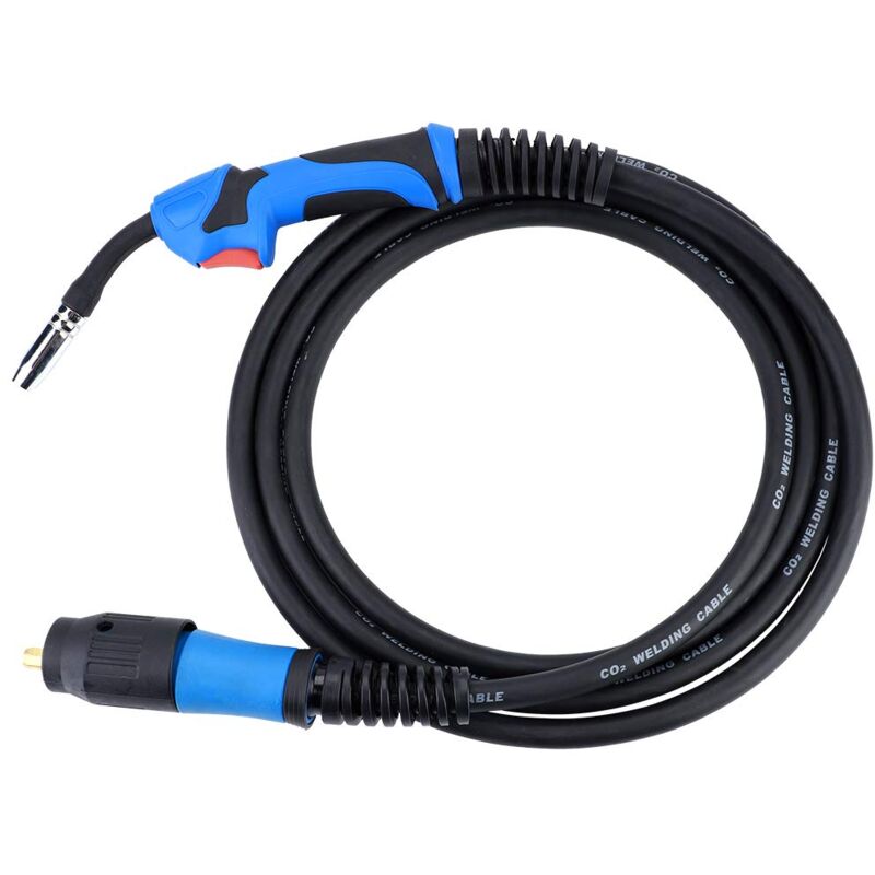 Schweißbrenner MB15AK mit 4 Meter Schlauchpaket Schutzgas CO2 Welding Torch Gun Hals für mig/mag Schweißgerät Euro Zentralanschluss Schweissgeräte,