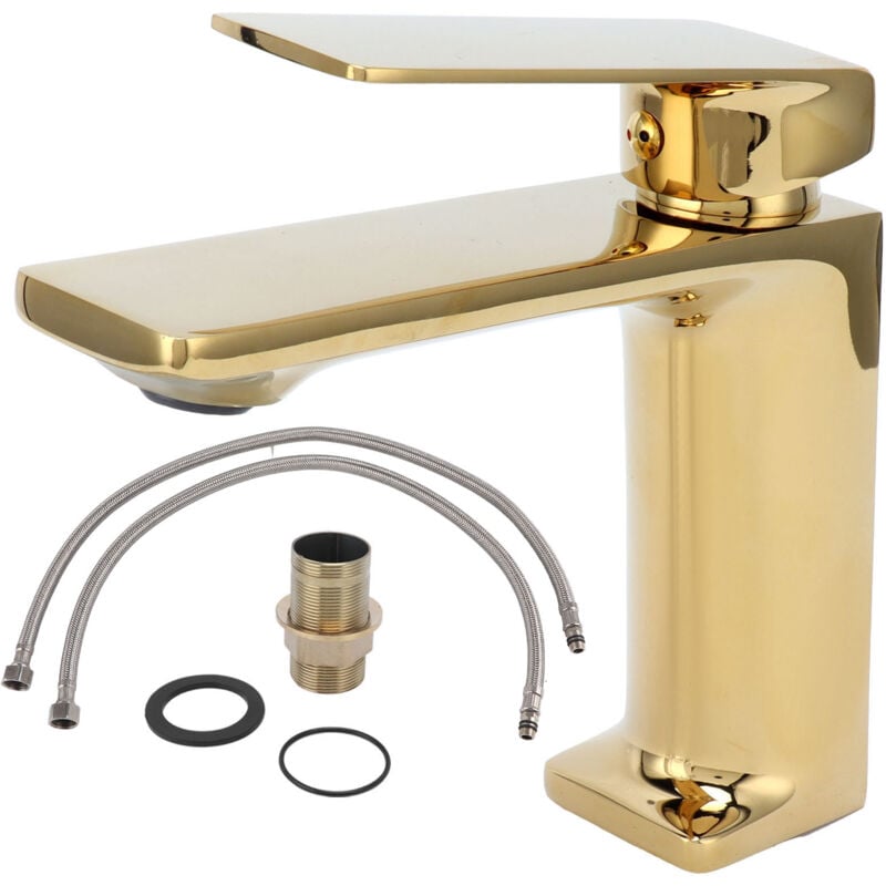 Ej.life - Wasserhahn, Waschbecken-Wasserhahn, Badezimmer-Wasserhahn für Hotel, Badezimmer, Toilette, Küche (G3/8)