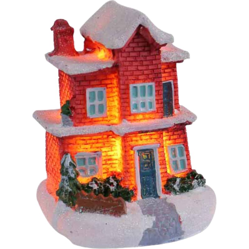 Elegante Tischdekoration, einzigartige Kunstfigur für Regal und Tisch – T2-54 Puppenhaus aus Kunstharz, mittelgroß, Modell E