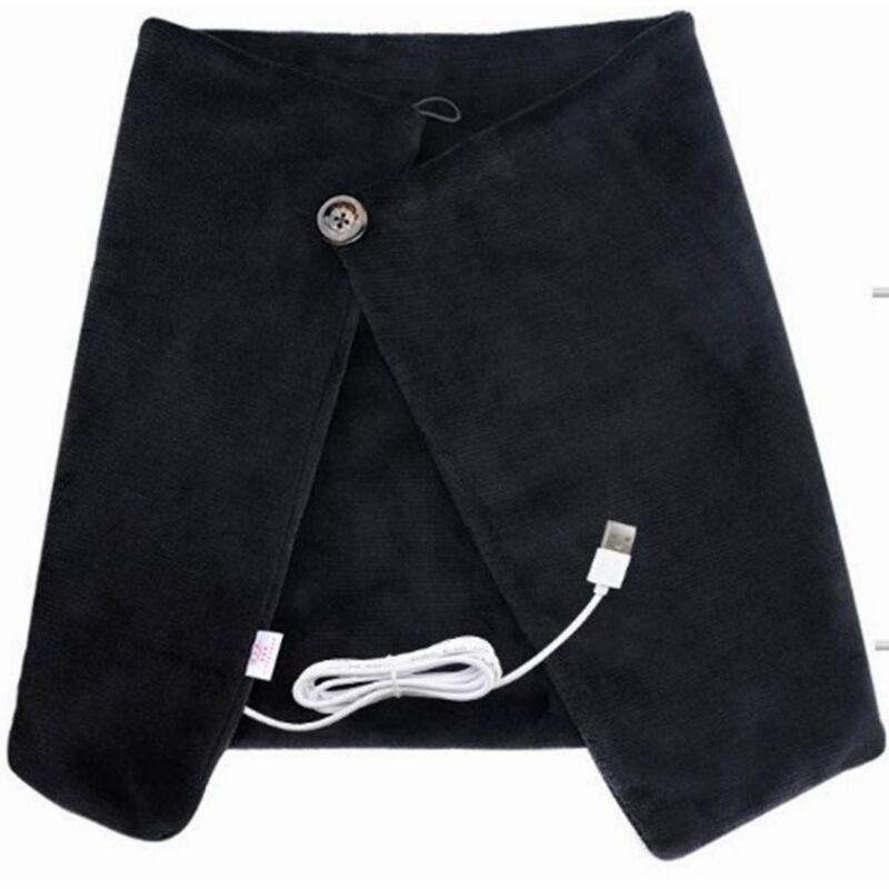 Elektrisch beheizbarer Schal, Heizdecke, atmungsaktives USB-Heizkissen, Unisex-Heizschal zur Linderung von Schulter-, Knie- und Bauchschmerzen,