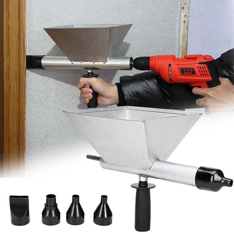 Elektrische Fugenpistole für Mörtel, Tragbare Elektrische Fugenpistole mit 4 Spitzen, Elektrische Zementpistole, Ohne Elektrische Bohrmaschine,