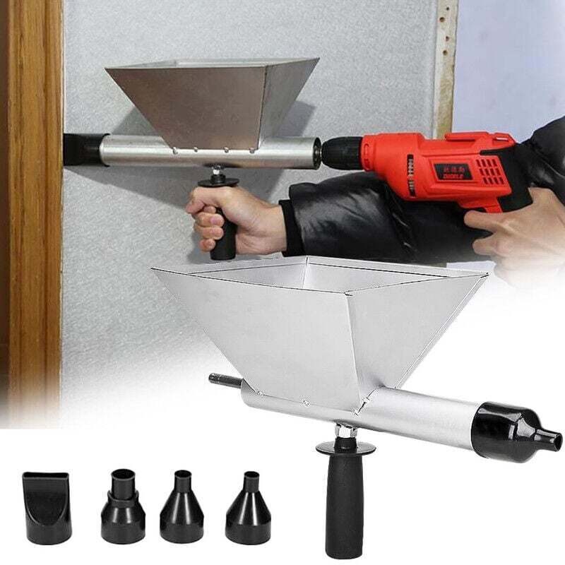 Elektrische Fugenpistole für Mörtel, Tragbare Elektrische Fugenpistole mit 4 Spitzen, Elektrische Zementpistole, Ohne Elektrische Bohrmaschine, OUYLAF