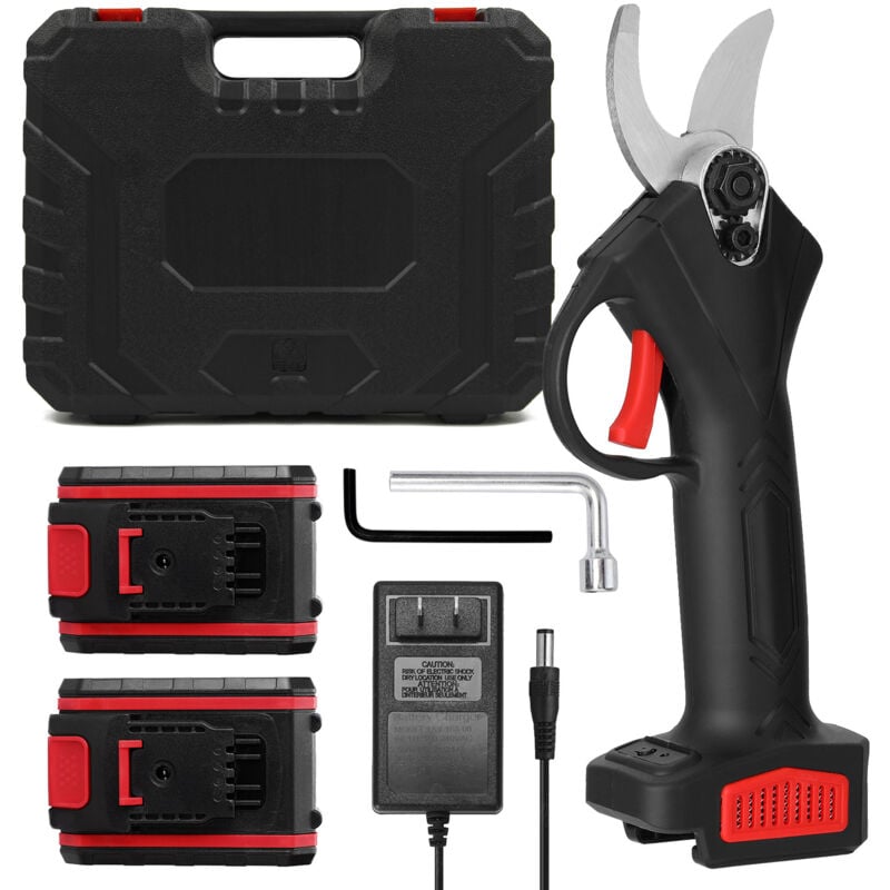 Elektrische Gartenschere, Elektrische Gartenschere, 48VF Wiederaufladbare kabellose professionelle elektrische Gartenschere für Gärten, Parks,