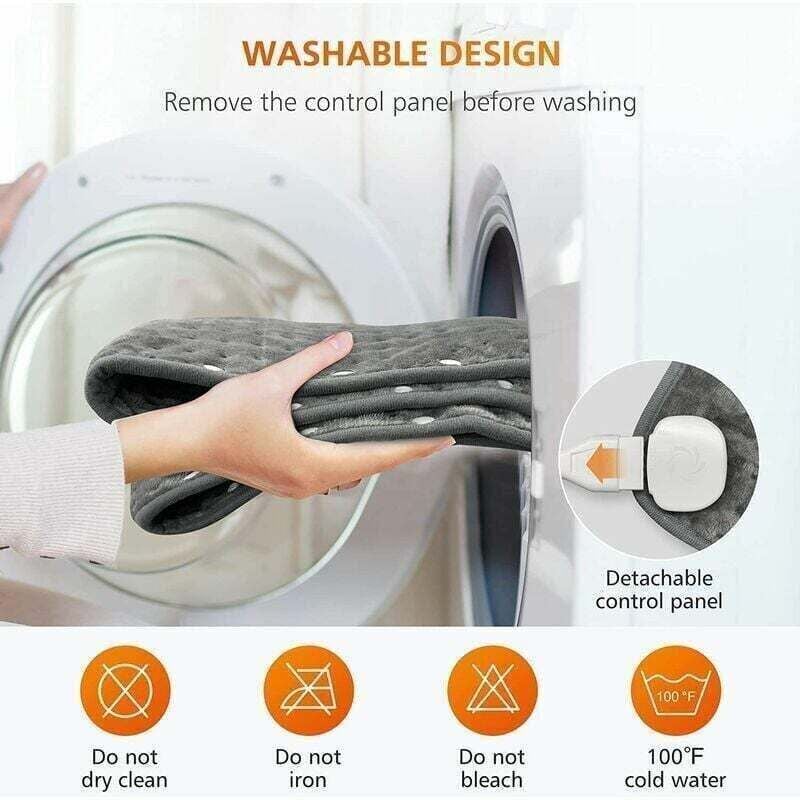 Elektrische Heizdecke, Heizkissen, waschbarer Fußwärmer, XU, Faltdecke, beheizter Fußüberzug, Isolierdecke, elektrische Matratze (40 x 76 cm) - KZQ