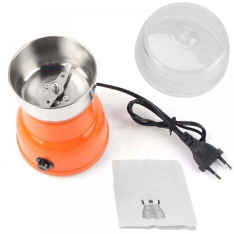 Elektrische Kaffeemühle, Haushaltsmühle für Nüsse, Getreide, Bohnen, Kräuter und Gewürze, 220-V-EU-Stecker