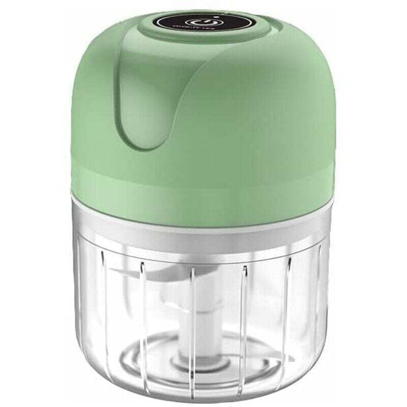 Elektrische Küchenmaschine – Mini-Knoblauchschneider (kabellos) – 250 ml – USB-aufladbar – Abnehmbar – Für Babynahrung, Chilischoten, Zwiebeln,