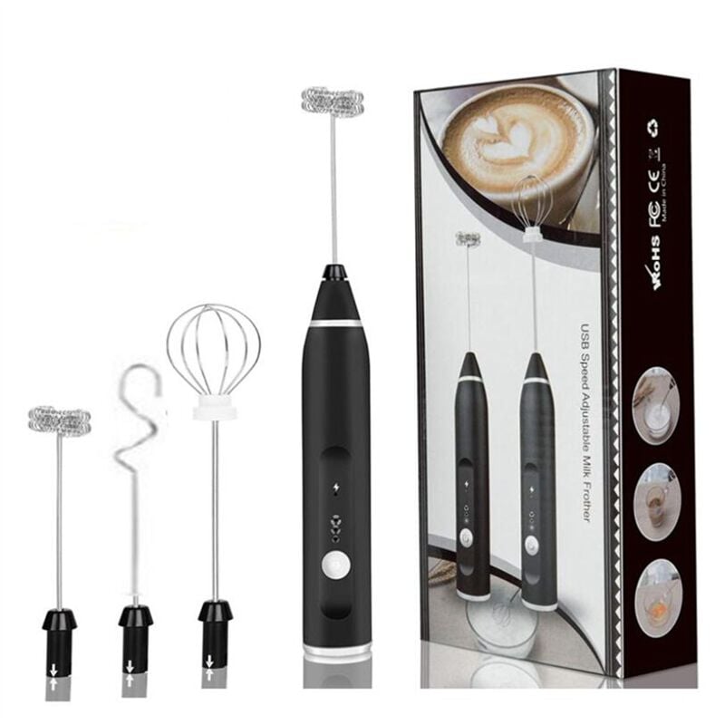 Elektrische Milchaufschäumer Handheld Wireless Mixer USB Mini Kaffeemaschine Schneebesen Mixer Cappuccino Creme Ei Lebensmittel A